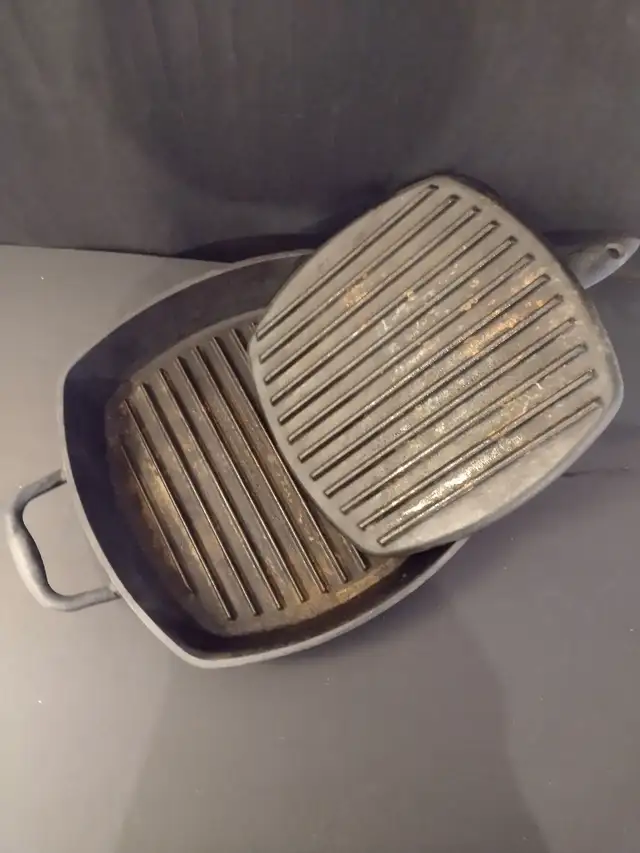 Lagostina Cast Iron Skillet & Grill Pan in Kitchen & Dining Wares in Ottawa - Image 6