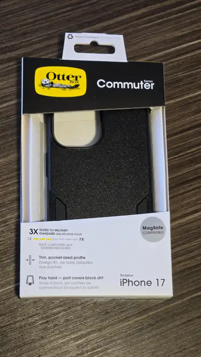 Brand New - OtterBox Commuter compatible with MagSafe iPhone 17, View more