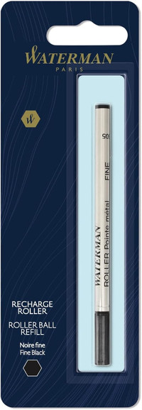 Waterman Maxima Ballpoint Pen Refill, Fine, 1-Carded, Black Ink