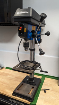 Mastercraft Drill Press with LED Light, 10-in