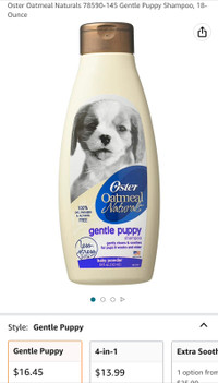 Puppy shampoo- baby powder scent