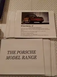 1989 Porsche Model Range Brochure / Carrera 4 Poster