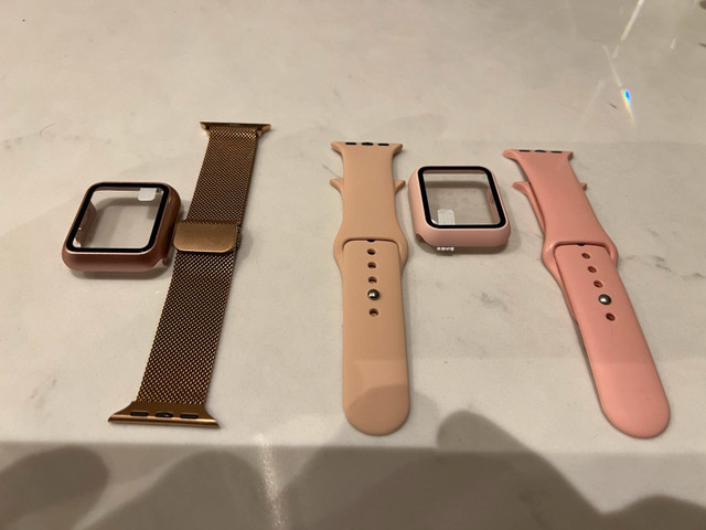 iwatch 3 - 38/40/41 mm cover and bands in Cell Phone Accessories in Markham / York Region