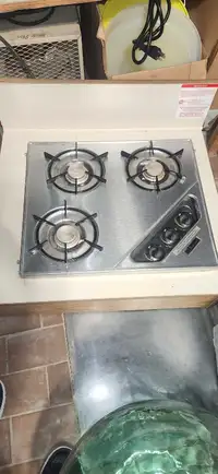 Gas stove for campers.