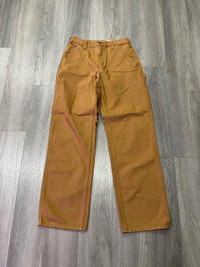 BNWT Carhartt Dungaree Carpenter Pants Men Size 29x32 Tan Brown