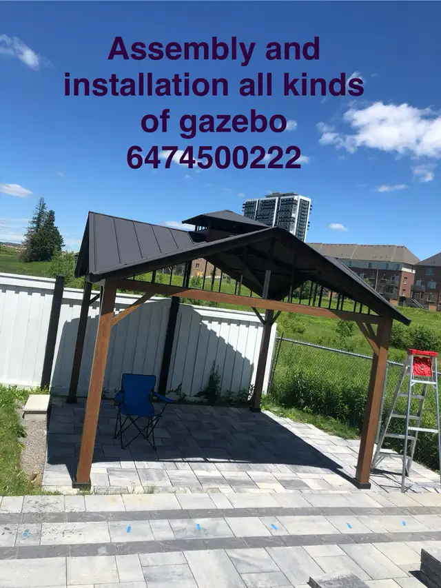 assembly of gazebo in Outdoor Tools & Storage in Markham / York Region - Image 6