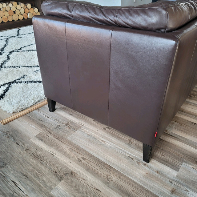 EQ3 Full Genuine Leather Salma Couch Couches & Futons Winnipeg Kijiji
