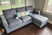 Crown Your Space with  Unorthodox 3 Seater Velvet Sectional sofa