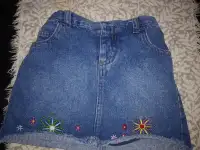 mini jupe de jeans pour fille 3x bebe