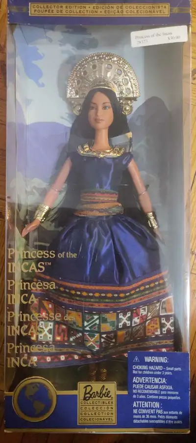 This is a new in box Collector Edition Barbie, Princess of the Incas, still in its original packagin...