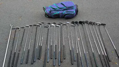 golf clubs, bag, View more