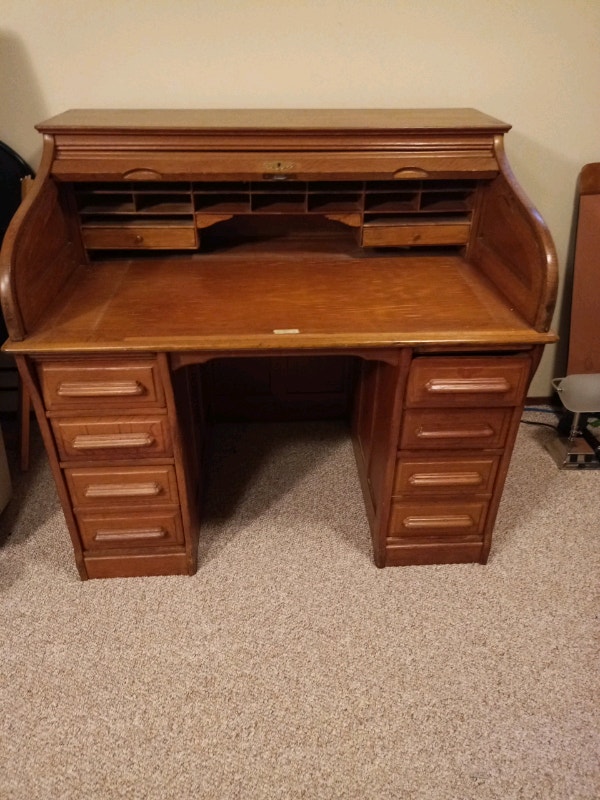 Antique Roller top Desk (Vetter Desk) Desks Calgary Kijiji