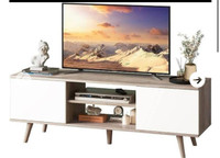 WLIVE TV Stand for 55 60 inch TV, Boho Entertainment Center 