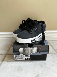 Size 12 - Skechers Kids Sneaker Charcoal