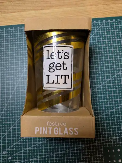 Grasslands Road "Let's Get Lit" Festive Pint Glass - 15.2 oz, View more