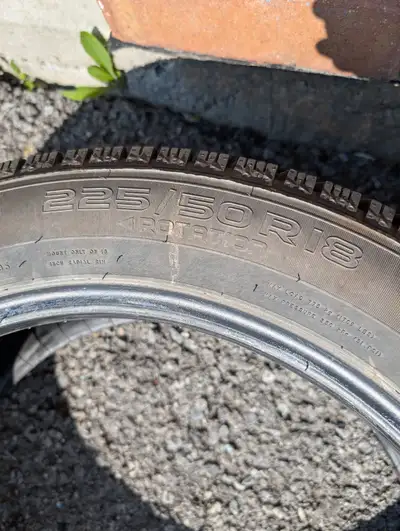 **Two** 225/50 R18 Nokian Hakkapeliittaa R5 winter tires. DOT code 1422, installed November 2023 and...