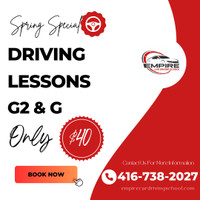 Spring Promo: Driving Lessons $40