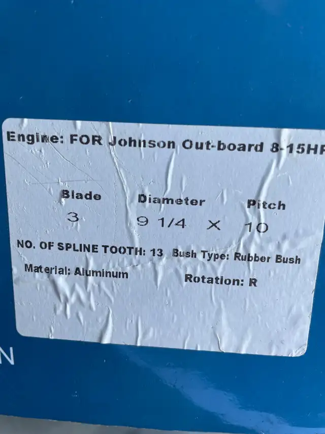 Boat propeller 3 blade in Boat Parts, Trailers & Accessories in Kingston - Image 3