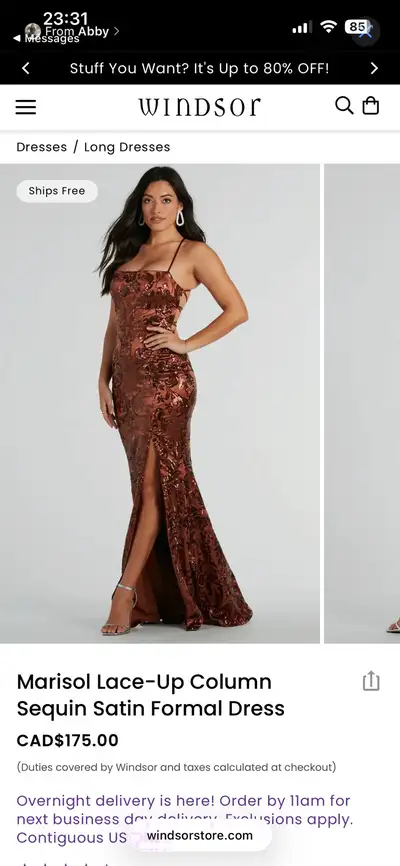 Prom Dress - Bronze - M, View more
