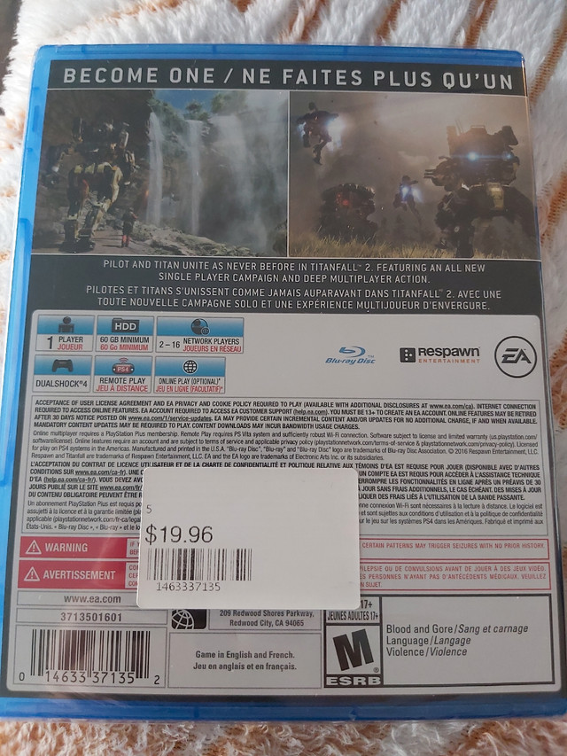 Ps4 TITANFALL 2 BRAND NEW  in Sony Playstation 4 in Dartmouth - Image 2