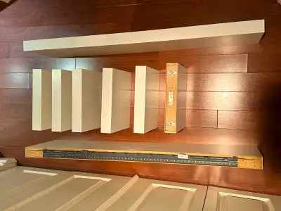 Ikea Lack white wall shelves (sold all 8 together), View more