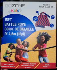 15ft battle rope by Go zone kids 