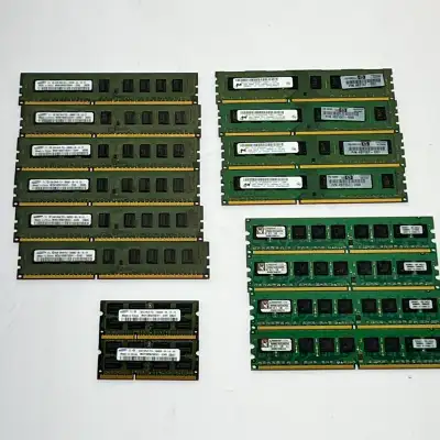 Computer RAM Memory Modules Assorted Lot bundle , View more