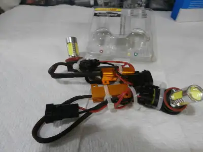 Very Bright, easy to install. H11/H8 LED bulbs, PLUG AND PLAY