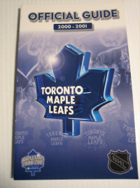 TORONTO MAPLE LEAFS OFFICIAL GUIDE 2000-2001 HANDBOOK
