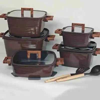 MaamuHome™ Premium 15-Piece Aluminum Non-Stick Cookware Set, View more
