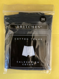 Men’s Underwear 3X New Britches Cotton Trunk Big Guy NWT