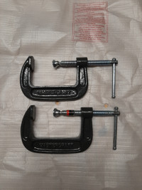 Mastercraft Iron C Clamps 2 pcs for $15