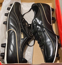 Puma Esito XL I Fg Soccer Cleats Black/Gold Size 5 US BNIB