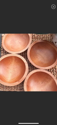 Vintage Baribocraft Canada Wooden bowls set of 4
