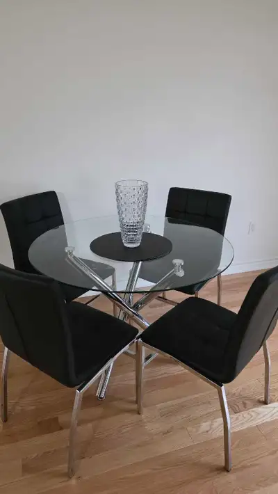 Selling modern dining table and chairs, View more
