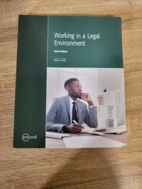 Working in a Legal Environment 3rd edition