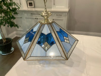 Tiffany style hanging light, vintage