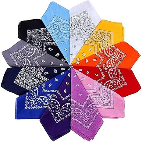 NEUF - Lot de 12 Bandanas - Couleurs assorties - Emballés dans Articles multiples  à Ville de Montréal