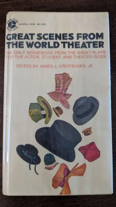 Hardcover book "Great Scenes From The World Theater" is a handy book with over 570 pages of great sc...