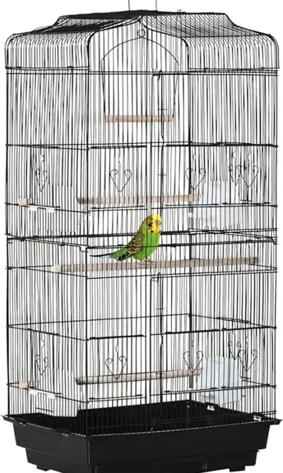 PawHut 36" Bird Cage for Finches, Canaries Budgies, Parrot Cage
