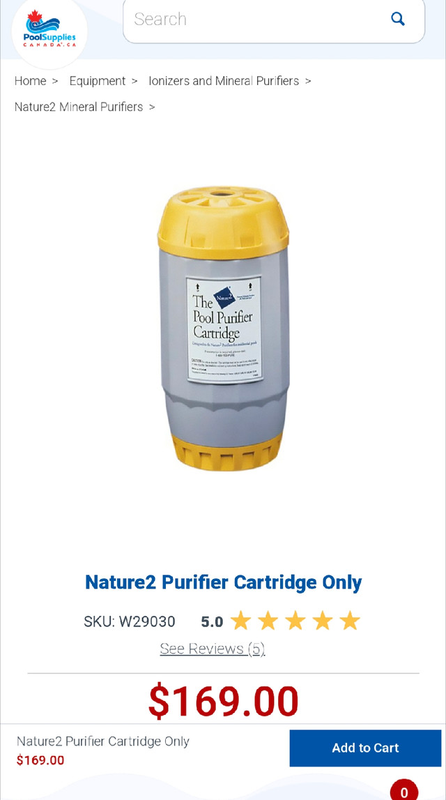 NEW Nature2 Pool Mineral Cartridge Refill in Hot Tubs & Pools in Ottawa - Image 4