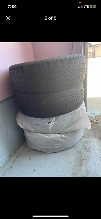Hello, I have 4 Bridgestone Tires for sale in Leduc, Description -215/60R17 used for 2 months only,T...
