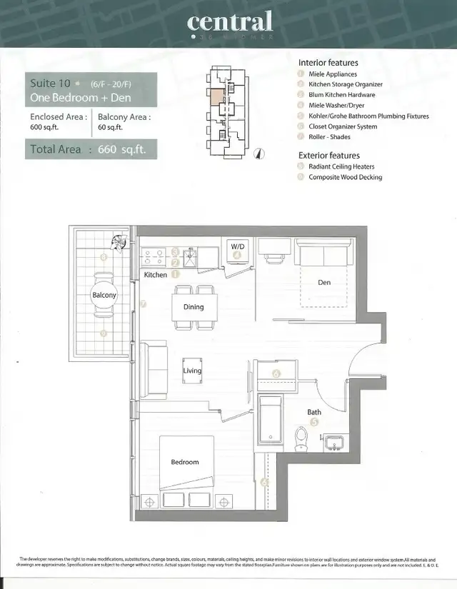 1 1 downtown condo rental