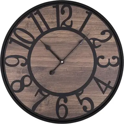 LEIKE Large Wall Clocks for Living Room,Battery Operated 24 Inch, View more