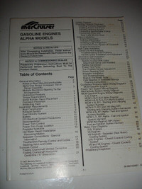 MerCruiser 1997 Alpha models installation guide
