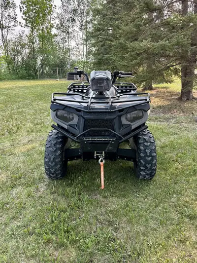2020 Polaris sportsman 570 EFI awd utility edition for sale. Factory winch light bar Metal racks and...