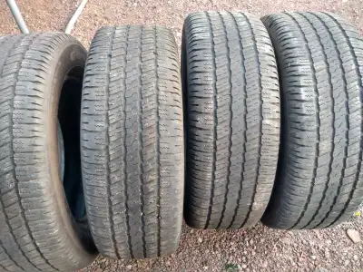 275/60/20 used a/s tires for sale asking 260.00 for 4 or 130.00 for 2 email or text or call 15063833...