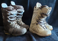 Burton Snowboard Boots Womens size 8 and 9$165 each Dark brown a