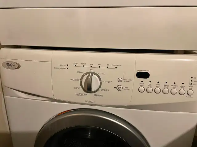Used Whirlpool stacked Washer & Dryer, Good condition! in Washers & Dryers in Markham / York Region - Image 4