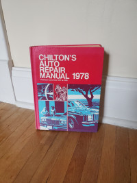 Chilton's Auto Repair Manual 1978